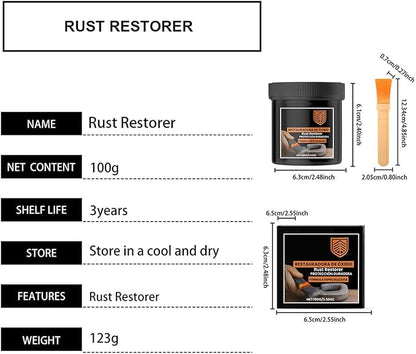 Rust Converter, 100g – Stain Remover Agent Iron, Cleaner Furniture Bathroom Garage, Plumbing Marine Industry Outdoor Machine | Furniture Bathroom Garage Plumbing Marine Industry Outdoor Machine