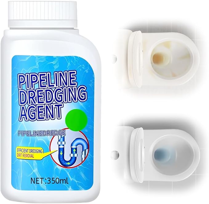 Powerful Pipe Dredging Agent, 2025 Upgraded Powerful Pipe Cleaners, Pipeline Dredging Agent, Kitchen Sink And Drain Cleaner for Kitchen, Bathroom (1 Pack)