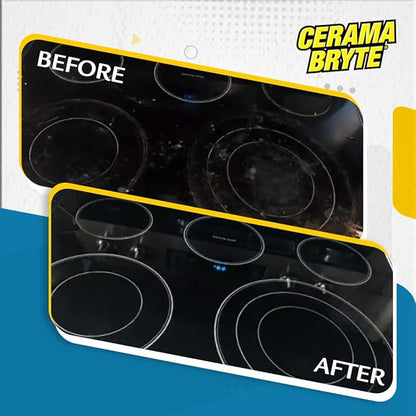 Cerama Bryte Cooktop and Stove Top Cleaner for Glass-Ceramic Surfaces, 2-28 oz