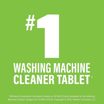 Affresh Washing Machine Cleaner, Helps Power Away Odor Causing Bacteria & Grime Deep Inside Pump, Valve & Hoses, 6 Time Release Tablets, 6 Month Supply