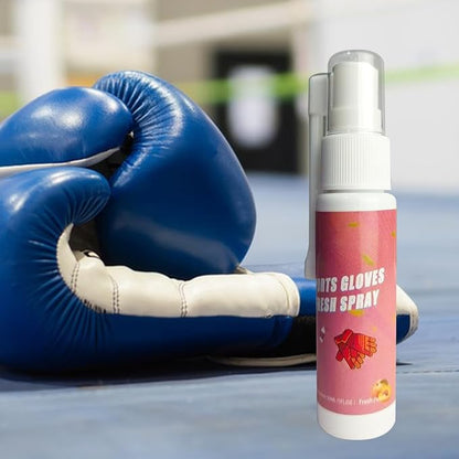 Boxing Glove Deodorizer 30ml, Gym Bag Freshener Spray for Work Boots, Athletic Gear, Gloves, Clothes, Helmets, Shoes, Hockey Equipment, Sports Use