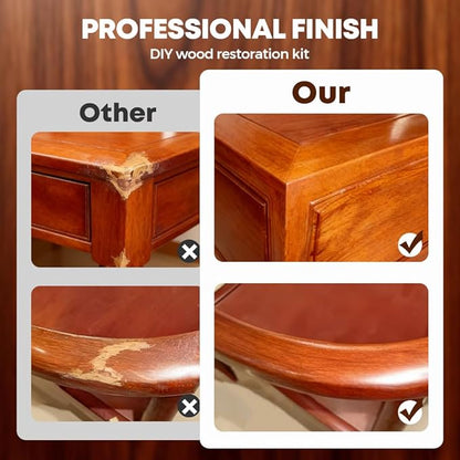 Wood Repair Kit, 2026 New Furniture Scratch Remover Spray, Hardwood Floor Restorer for Scuffs and Dents, Liquid Polish for Cabinets and Tables, Light and Dark Set (2pcs)