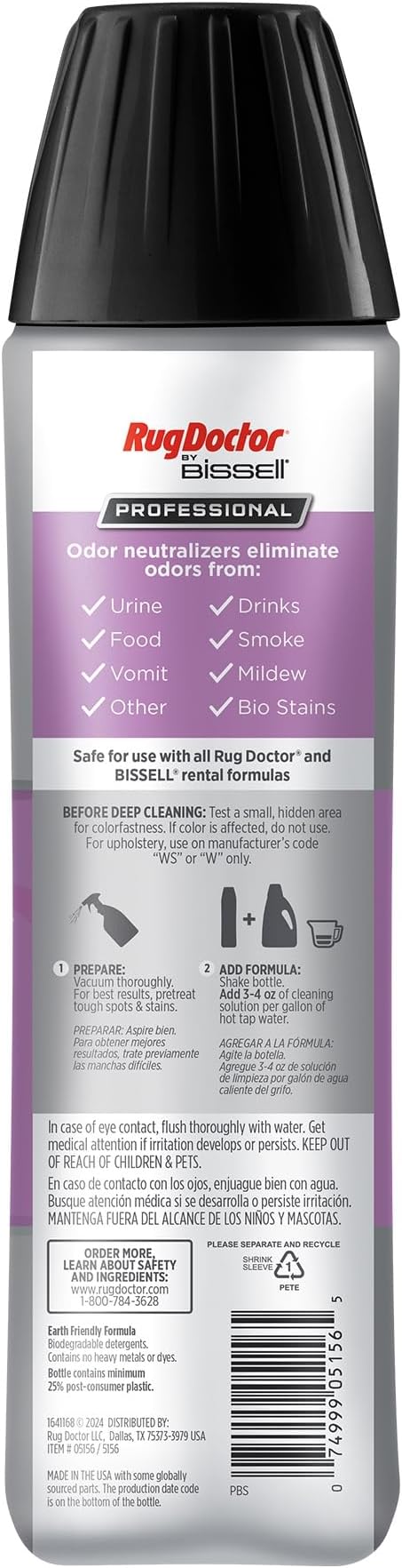 Rug Doctor by Bissell Professional Odor Remover 16oz