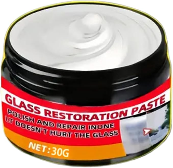 Glass Scratch Eraser,Car Glass Polishing Cleaner | Vehicles Scratch Remover Polish Paste - for Mirror Shower Doors for Truck Automotive RV Outdoor Road Trips Pickup Parking Bathroom