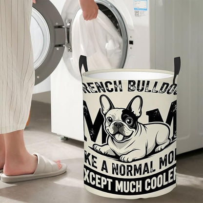 Kids Laundry Hamper Basket - Large Nursery Baby Hamper with Handle for Boys Girls Collapsible Clothes Baskets Organizer Toy Storage Bin Room Decor(Cute Bulldog)