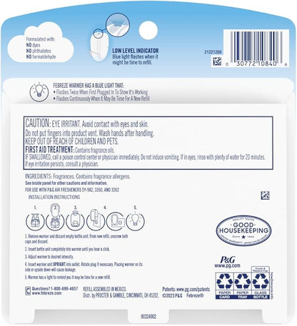Febreze Plug In Air Freshener, Odor-Fighting Scented Oil Refill, Japanese Cherry Blossom, 2 Refill