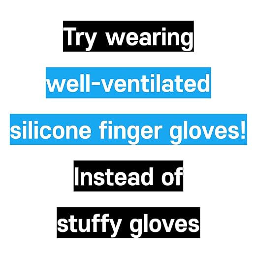 BODYM Atopic skin scratches Silicone finger-stool Protector Gloves 10pcs