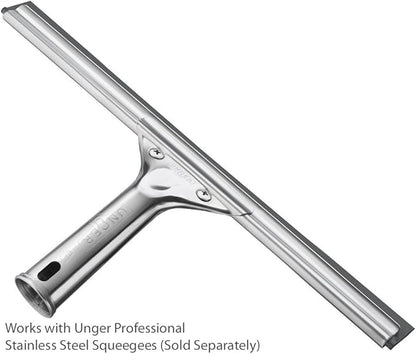 Unger Professional Cut-to-Size Replacement Rubber Squeegee Blade – 18" Professional Quality Squeegee Blade Replacement,Fits Most Window Washing Squeegees for Streak Free Cleaning,(Pack of 10)