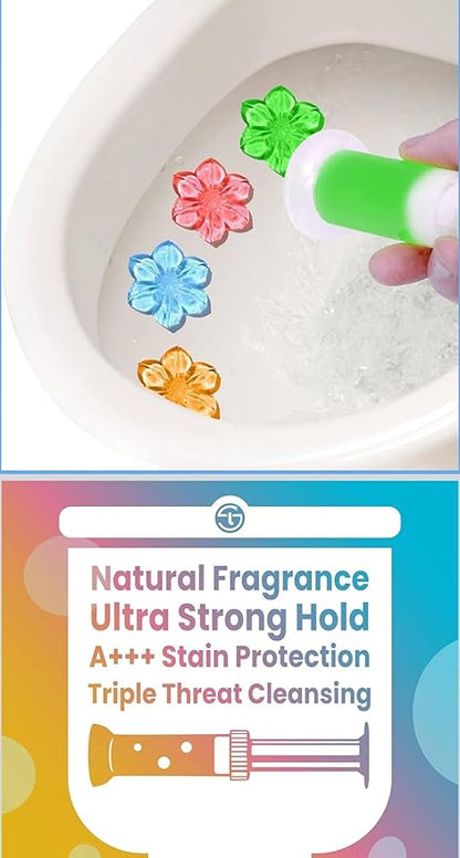 Leilani Toilet Bowl Cleaner Gel, 3-in-1 Value Pack, 42 Flower Fragrances, 3 Months Supply,