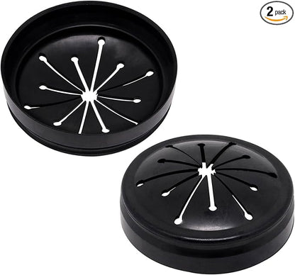 2pcs 3-3/8" Garbage Disposal Splash Guard, Quiet Garbage Guard Disposal Drain Cover Garbage Disposals Rubber Drain Plugs Sink Splash Guard Replacement (Style B)