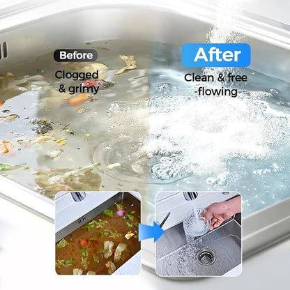 Sink and Drain Cleaner Powder, 2026 New Multi-functional Pipeline Dredging Agent Sink Drain Cleaning Powder for Kitchen,Bathroom,Toilet,Pipe Maintenance (2)