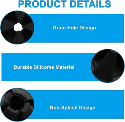 3 1/8" Garbage Disposal Splash Guard, Quiet Garbage Disposal Rubber Drain Insert, Garbage Disposal Parts, Removable Sink Baffles QCB-AM Compatible with Insinkerator Garbage Disposal Parts