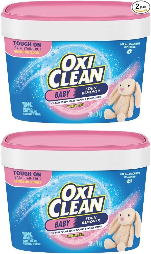 Baby Stain Fighter, Soaker, 3 lb Tub Baby Stain Soaker (2 Pack)