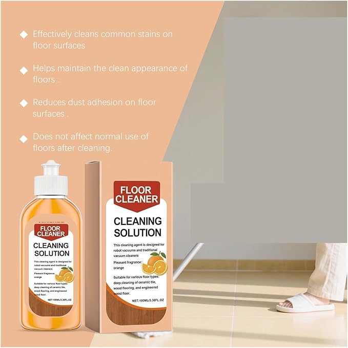Floor Cleaner Liquid Hardwood Floor Polish Multi Surface Cleaner Tile Floor Shine Degreaser Wood Floor Care Gloss Restorer 100ml