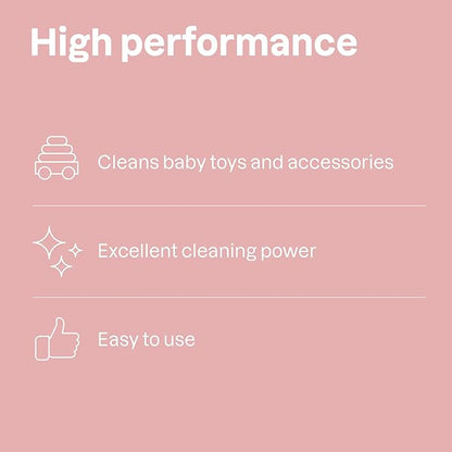 ATTITUDE Baby & Kids Toy Cleaner Spray, EWG Verified, Multi-Surface Cleaner for Toys, High Chairs & Play Areas, Naturally Derived, Vegan, Unscented, 27.1 Fl Oz