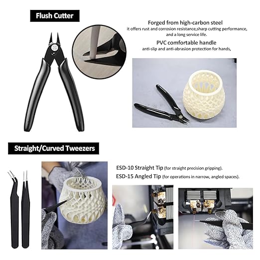 Resin 3D Printer Tool Kit, Stainless Steel Funnel with Strainers, Silicone Mat, Resin Filters & Basic Accessories for SLA/DLP/LCD 3D Printing Post-Processing