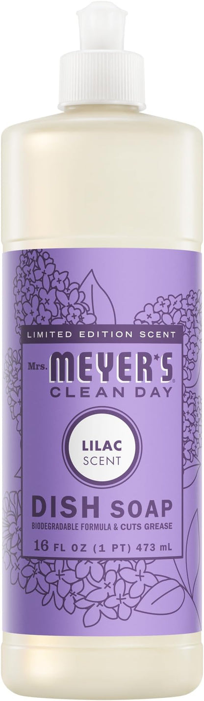 MRS. MEYER'S CLEAN DAY Liquid Dish Soap, Lilac, 16 fl. oz