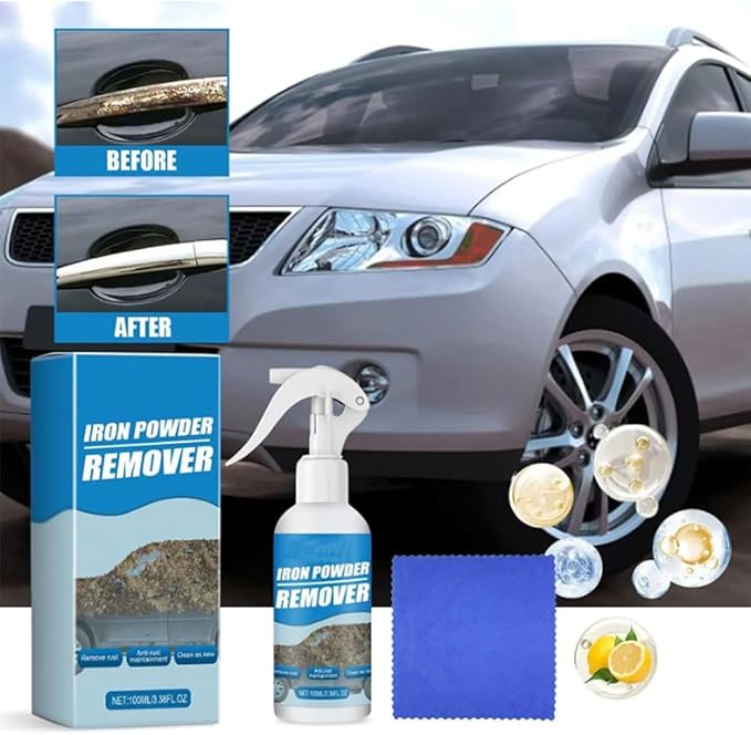 Multi-functional Quick-acting Rust Removal Spray, Portable Rust Remover Spray for Metal, Car Rust Removal Spray (3 Pcs/30ml)