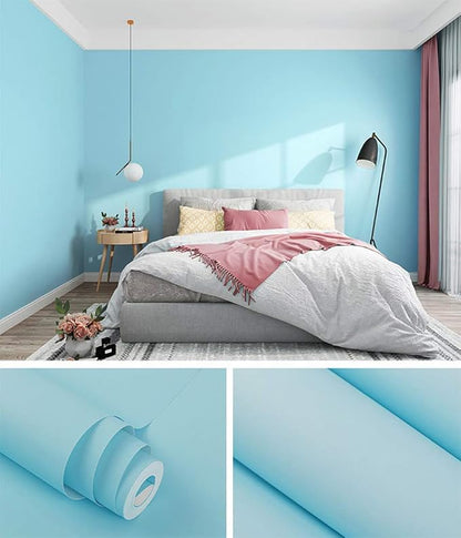 197"x17.7" Teal Peel and Stick Wallpaper Contact Paper Peel and Stick Wall Paper Self-Adhesive Removable Wallpaper for Wall Covering Cabinet Countertop Vinyl Roll