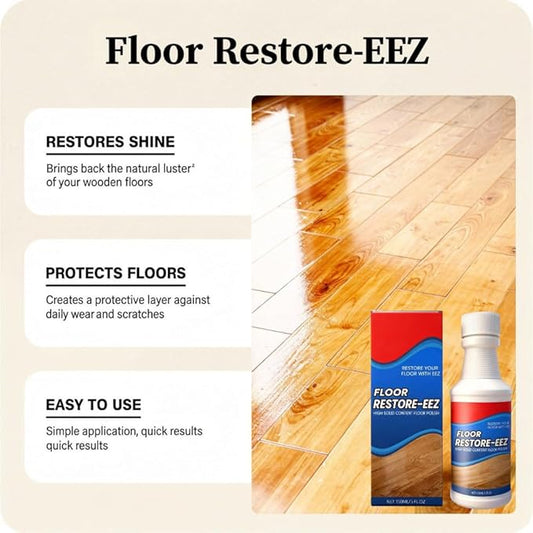Floor Revitalizer Easy For Wood Floors Hardwood Floor Restorer Floor RevitalizerEez Cleaner High Solid Polish for Shine Renewal Scratch Repair Protective Finish Quick Dry (3pcs)
