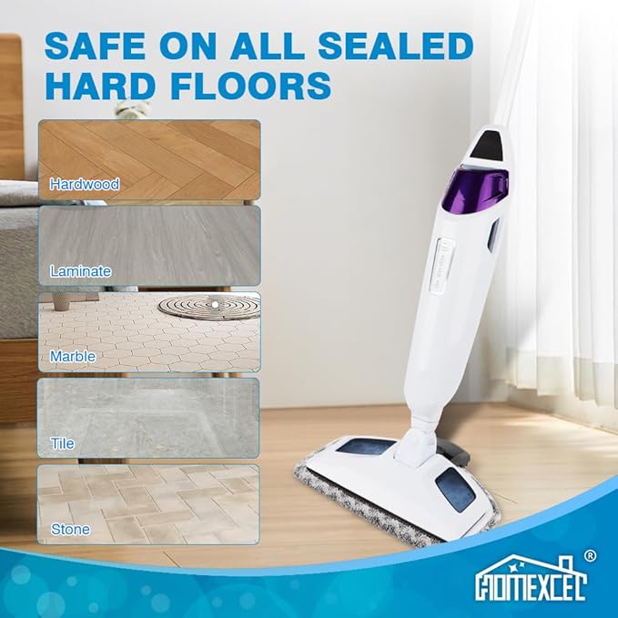 HOMEXCEL 4 Pack Steam Mop Replacement Pads Compatible with Bissell Powerfresh Steam Mop 1940 1806 1440 1544 Series, Model 19402 19404 19408 2685A 2075A 1940A 1940Q 1940T 1940W, Grey