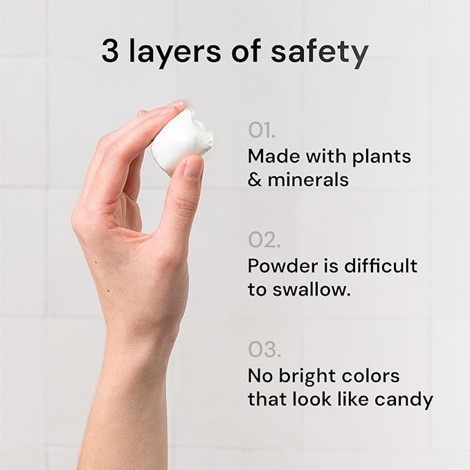 Grab Green Natural 3 in 1 Laundry Detergent Pods, Lavender + Vanilla-with Essential Oils, Organic Enzyme-Powered, Plant & Mineral-Based, White, 34 Oz, 60 Count