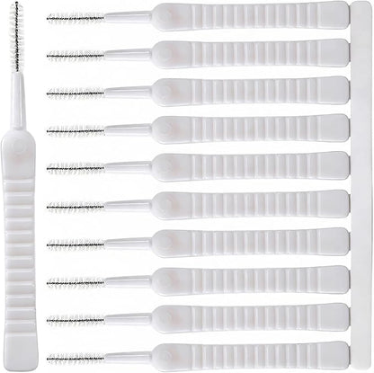 10 Pcs Shower Head Cleaning Brush, Anti-Clogging Multifunctional Gap Hole Cleaning Brushes, Tiny Shower Head Crevice Cleaner Brush Cleaning Tool for Bathroom Household Faucets- White