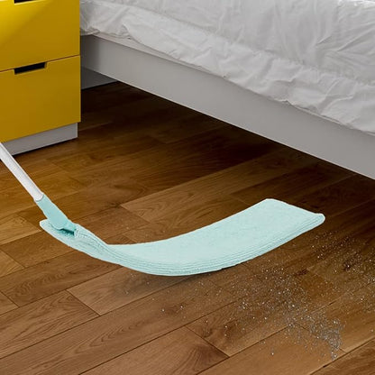 Gap Dust Cleaner Retractable Microfiber Gap Dust Brush Flexible Long Flat Gap Duster with Extendable Pole and Cloth Cover for Sofa Bed Furniture Bottom Ceiling Fan Blinds(Light Green)