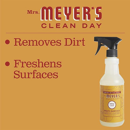 MRS. MEYER'S CLEAN DAY All-Purpose Cleaner Spray, Limited Edition Apple Cider, 16 fl. oz - Pack of 12