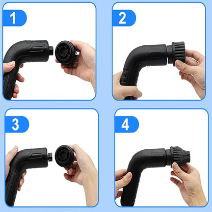 Electric Spin Scrubber Brush Heads Set for NOLYTH Power Spin Scrubber, 6 Pack Replaceable Brush Heads for Cleaning Corners Grout Stain on Stove, Sinks, Tubs, Tiles, Bathroom, Kitchen etc