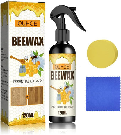 Beeswax Wood Polish - Furniture Polish - Wood Cleaner - Wood Floor Polish - Applicable To Living Room, Kitchen and Wooden Furniture Floors. (1Pcs)