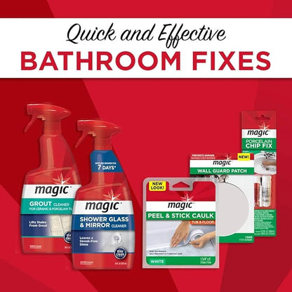 MAGIC Shower Glass and Mirror Cleaner Spray Bundle, Fog & Streak Free, Removes Soap Scum, Rust Stains, Fingerprints, Dirt, and Hard Water, Perfect for Shower Doors, Window, Glass Surfaces, 28 Fl Oz
