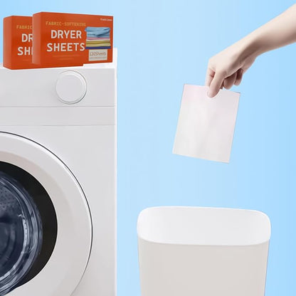 Premium Fabric Softener Sheets - 120 Pieces Scented Clothes Washing Sheets | Fresh Softening Tablets for Dryer Apartment Washer, Fragrant Laundry Supplies, for Dormitory Home