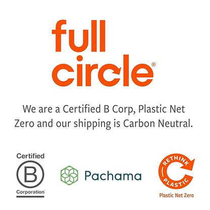 Full Circle Micro Manager, Deep Cleaning Brush for Crevices, Shower, & Grout, Tough Bristles, Sustainable Bamboo Handle, White