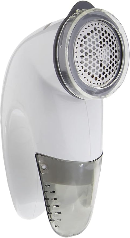 Laundry 360 Portable Fabric Shaver |Triple Blade | Protects Your Clothes | Quickly and Effectively Remove Fluff | Lint | Sweater Saver | White.