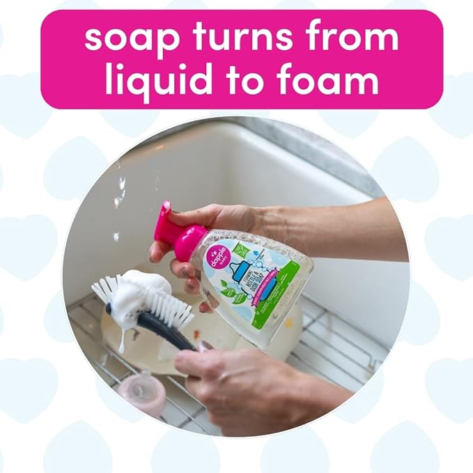 Dapple Baby Foaming Dish Soap, Refill, Unscented, 30oz (2 Units) (Pack of 2)