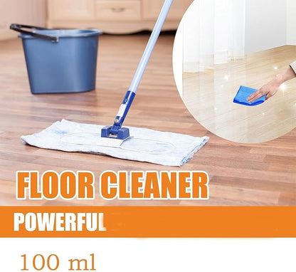 Floor Cleaner, 3.38 Oz/100ml Glossy Clean Floor Cleaners, Multipurpose Floor Cleaner Liquid, Powerful Household High-Performance Cleaner for Wood, Tile (1)