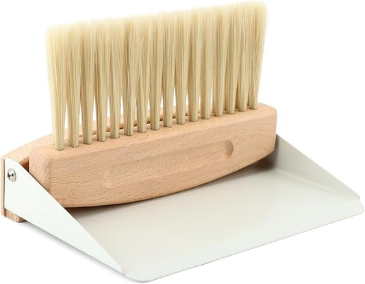 Mini Dustpan and Brush Set,Stable Dust Pans with Brush,Easy to Store and Broom and Dustpan Set,Portable Broom and Dustpan for Countertop,Table,Sofa,Furniture,Keyboard,Car,Cabinet