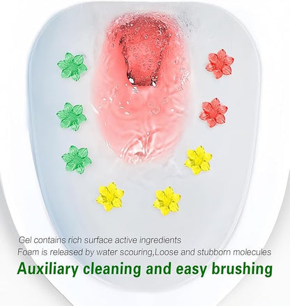 EKE Toilet Bowl Cleaner Gel Stamps, 6 Pack with 78 Stamps, 6 Scents, Bathroom Freshener for Long-Lasting Fragrance (6)