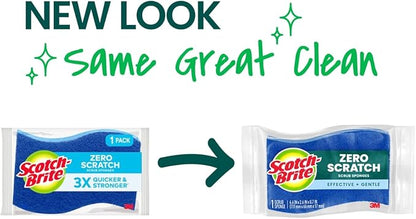 Scotch-Brite Non-Scratch Scrub Sponges,for Washing Dishes and Cleaning Kitchen,9 Scrub Sponges,(Pack of 5)