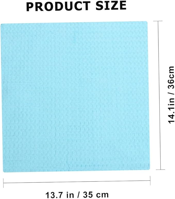 VICASKY 4pcs 100% Cotton Dish Cloth Set, Absorbent Kitchen Cleaning Wipes, Sturdy Lint-Free Cloths for Counter and Dishwashing Use