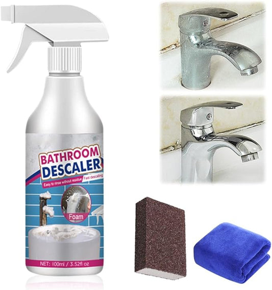 Bathroom Descaler Cleaner, 2026 New Multipurpose Stubborn Stains Cleaner, Bathroom Descaler Cleaners, Bathrooms Cleaning Foam Spray for Kitchen Bath Sink Glass (1)