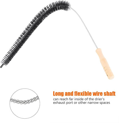 Dryer Vent Cleaner- 72cm Flexible Long Rod Brush-Sewer Drain Brush/Radiator Refrigerator/Washing Machine Tool Coil Brush for Dirt Dust Lint Blockage Removal