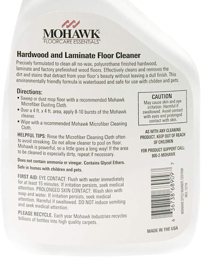 Mohawk FloorCare Essentials Hardwood & Laminate Floor Cleaner - 32 Ounce Spray Bottle