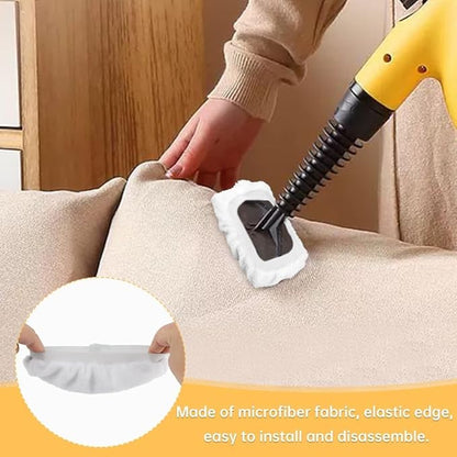 Steam Cleaner Accessories, Universal Reusable Steam Mop Pads, Steam Shot Attachments, Handheld Steam Cleaner Washable Microfiber Cloth (10 PCS)
