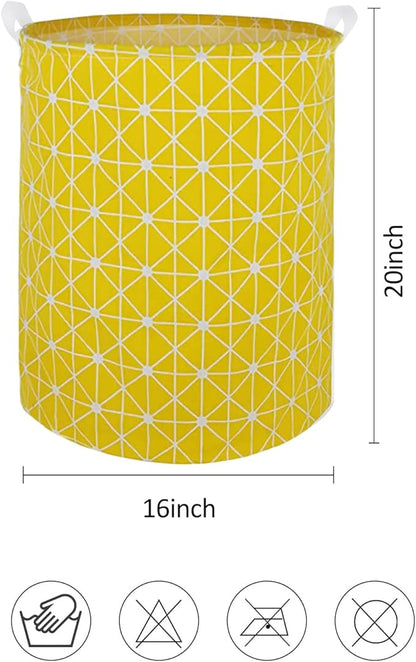 Collapsible Laundry Basket in Bedroom Waterproof Laundry Hamper in Bathroom Large Laundry Bag in College Dormitory Cloakroom Livingroom Nursery Organizer Toy Bin