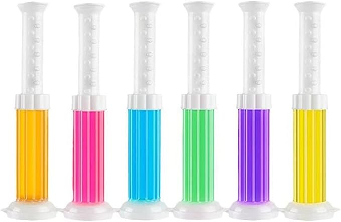 Toilet Gel Stamp,Flower Shaped Scent Freshener for Inside Toilets, Stick on Stamps Refill, Cleaning Gels Refresher, Long-Lasting Fresheners, Bathroom Cleaners Gadgets (6, Colorful)