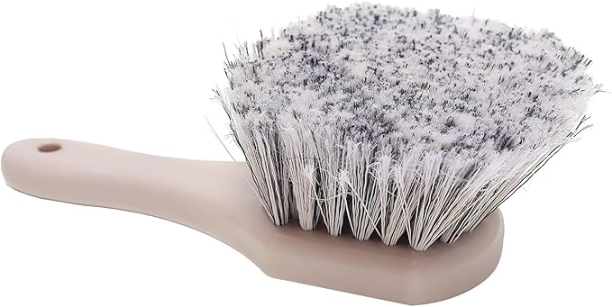 Mr. Detroit - Wheel & Body Brush, Soft Durable Bristles Scratch-Free Ergonomic Cleaning Brush for Cars, Trucks, SUVs, Boats, Carpets, Mats