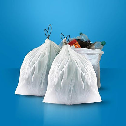 AmazonCommercial 18 Gallon Compactor Bags with Drawstring, 2 Mil, 50 Count