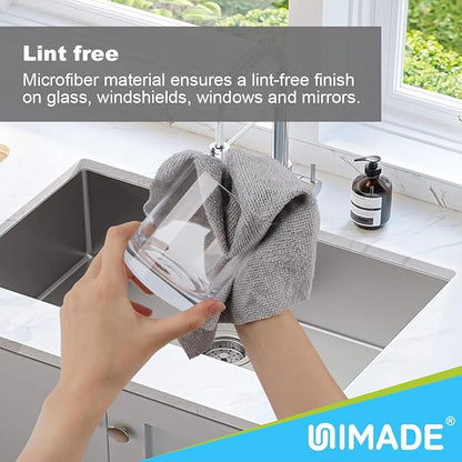 Microfiber Cleaning Cloth, 150 Pack Reusable Paper Towels Microfiber Towels for Cars Lint Free Washable Tissues Shop Rags with Dispenser Box for Home Kitchen Automotive, 11"x 9", Multicolor
